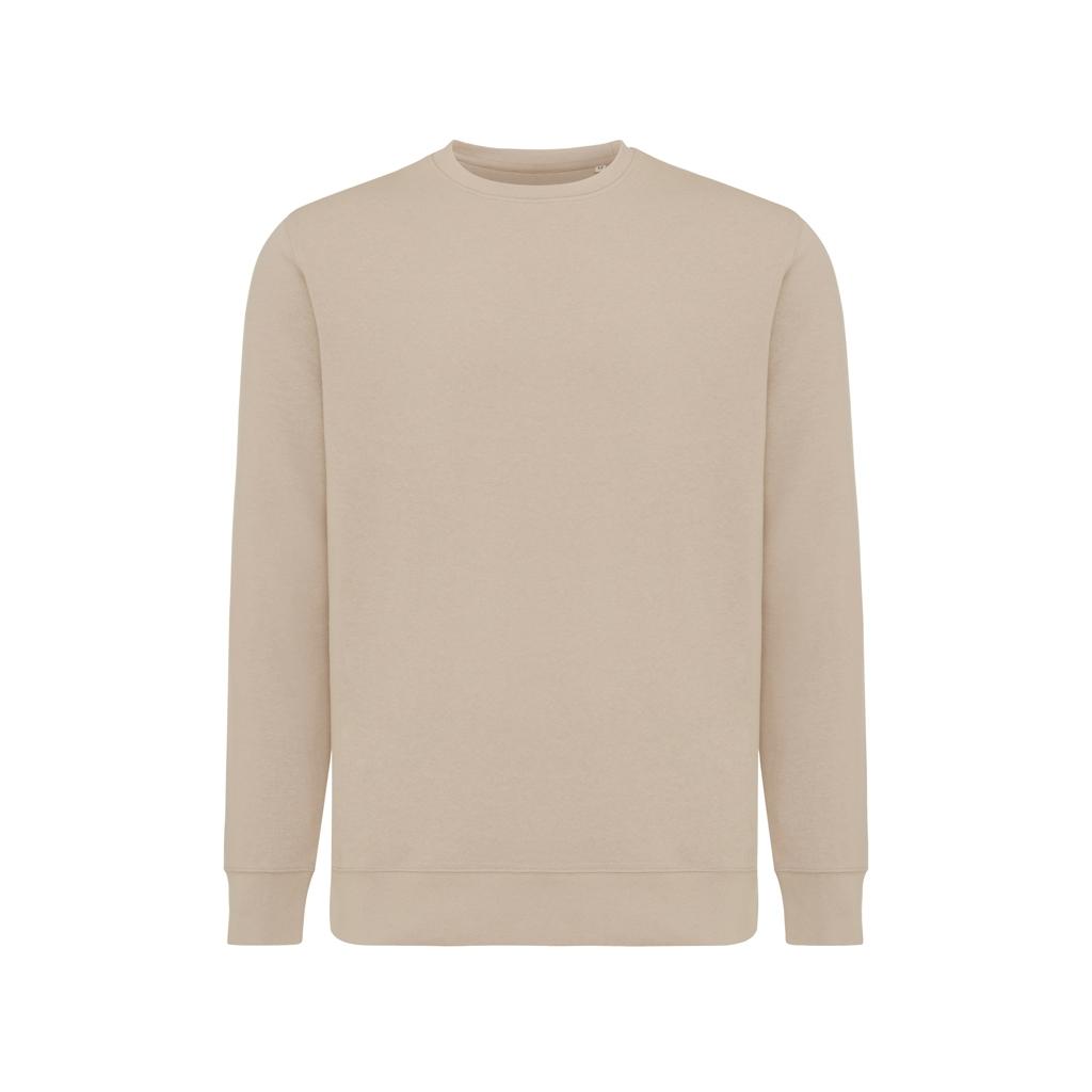 Pulover ușor cu guler rotund  din bumbac reciclat Iqoniq Etosha desert