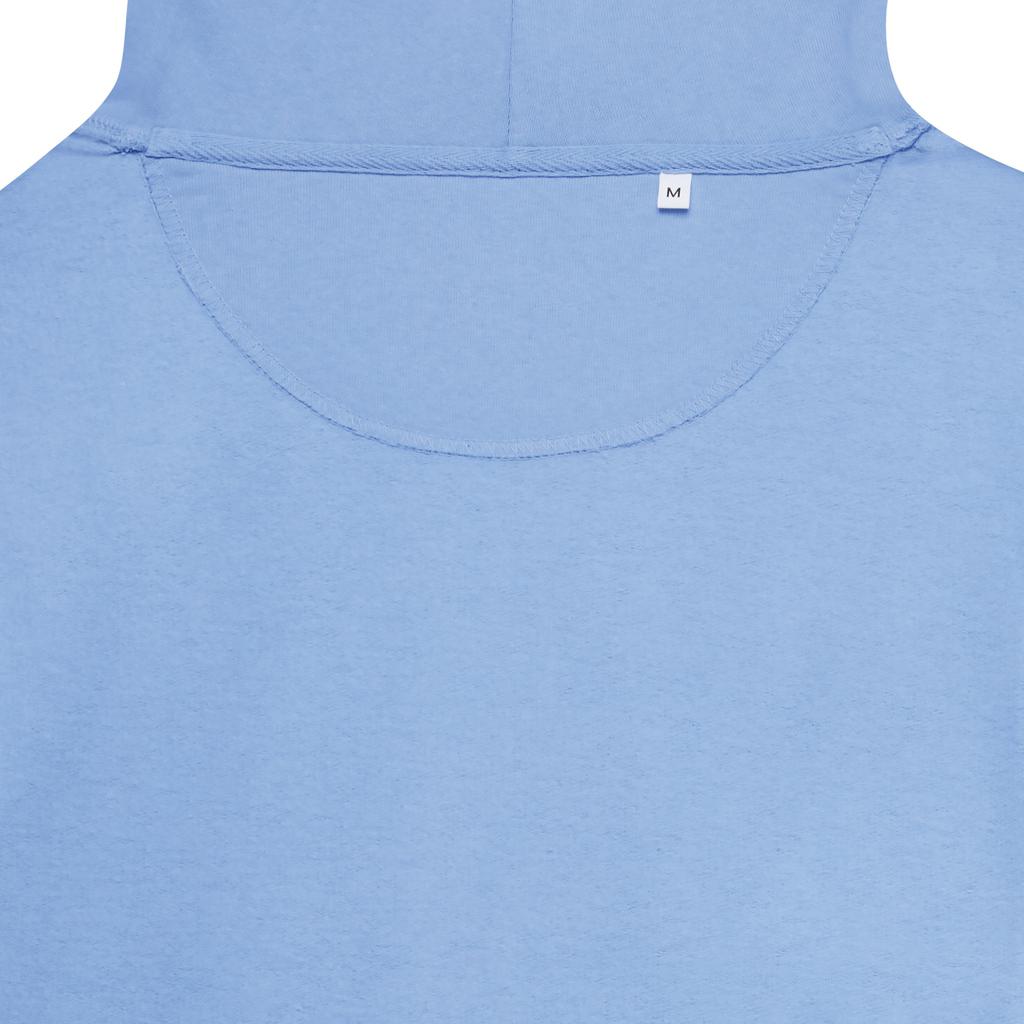 Hanorac din bumbac reciclat Iqoniq Jasper sky blue L