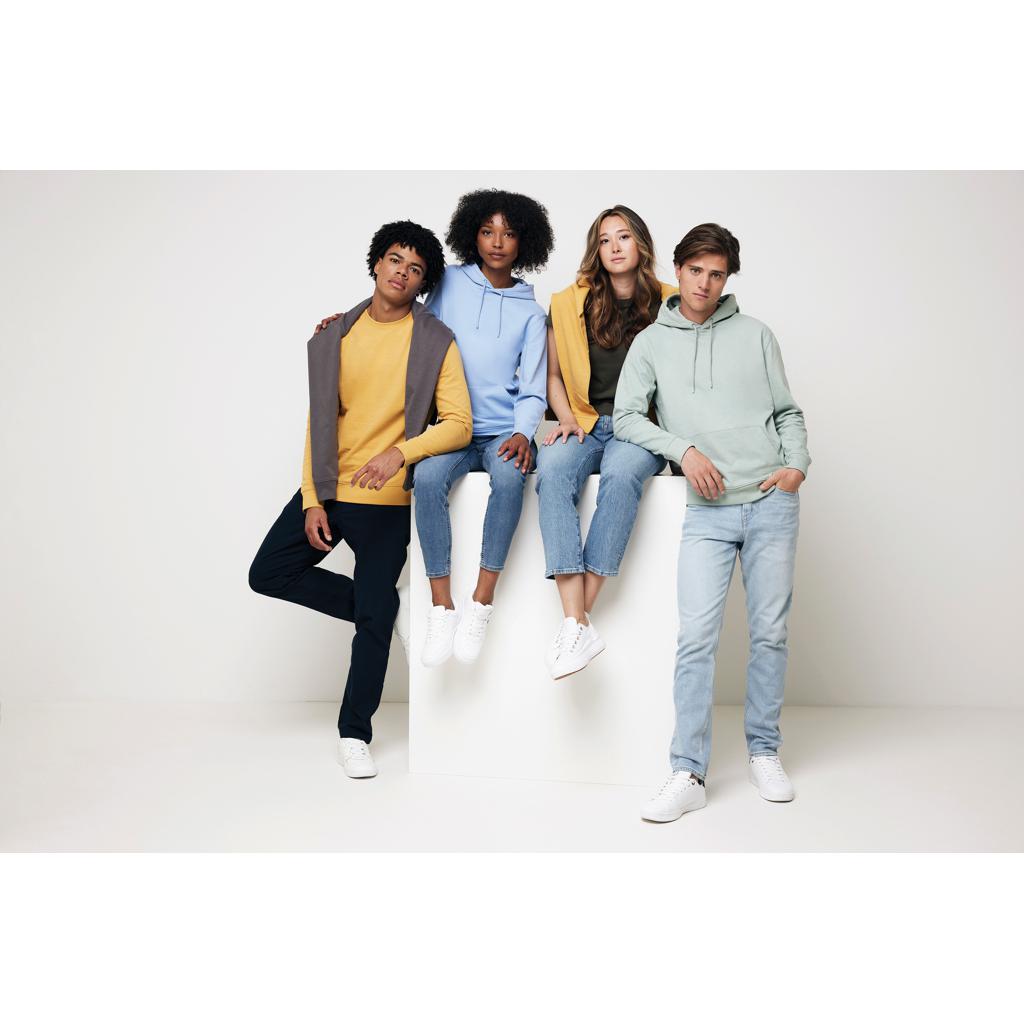 Hanorac din bumbac reciclat Iqoniq Jasper iceberg green XS