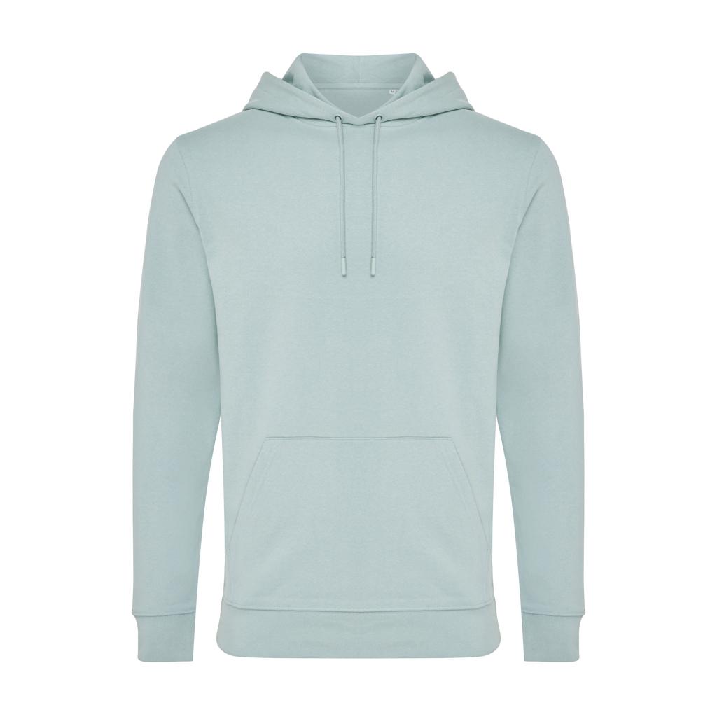 Hanorac din bumbac reciclat Iqoniq Jasper iceberg green XS