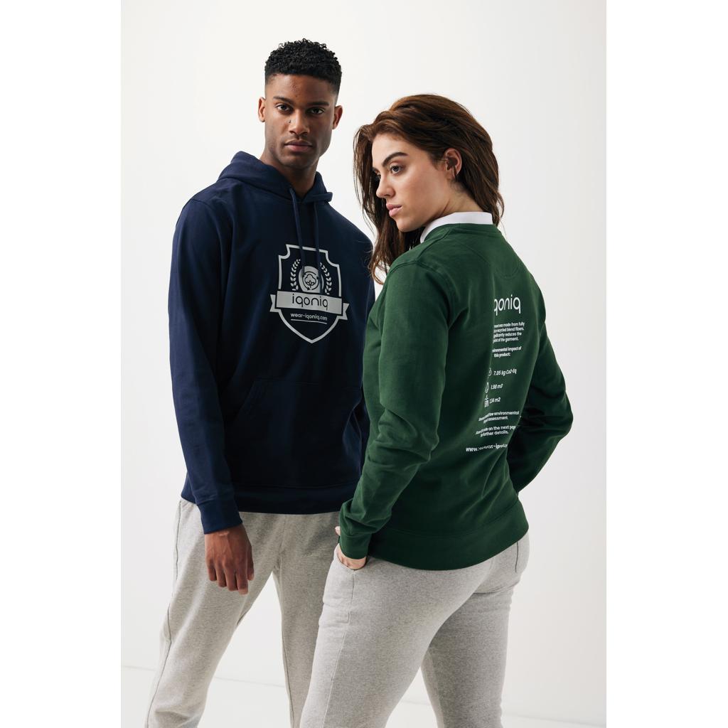 Hanorac din bumbac reciclat Iqoniq Jasper navy