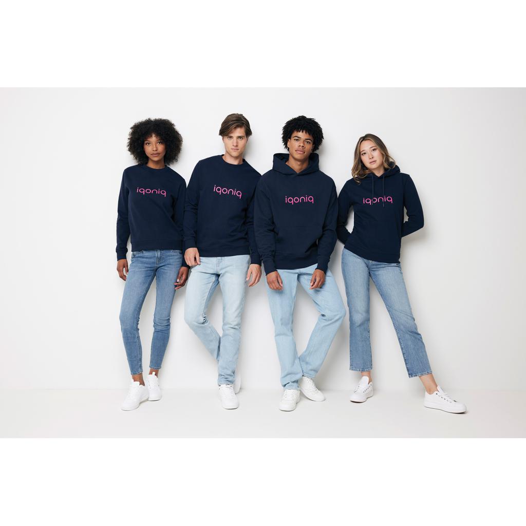 Hanorac din bumbac reciclat Iqoniq Jasper navy