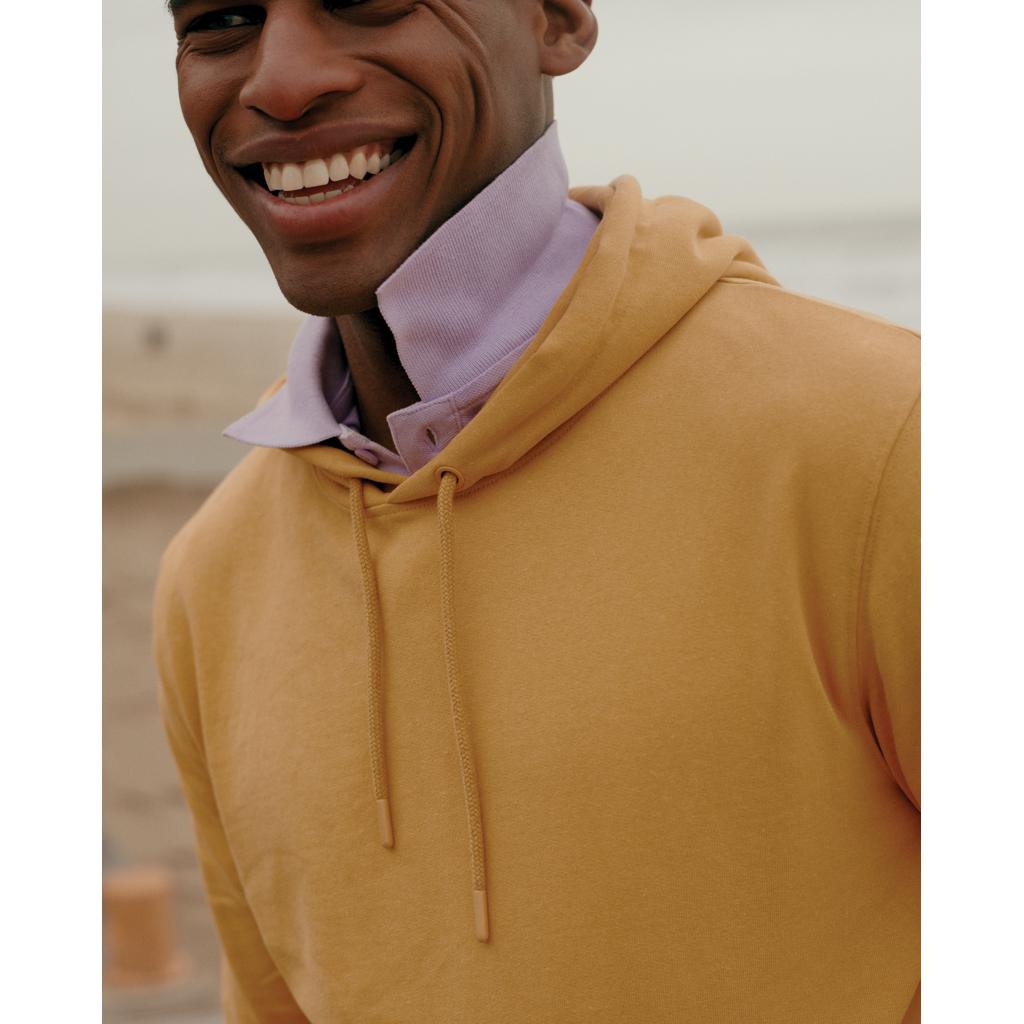 Hanorac din bumbac reciclat Iqoniq Jasper ochre yellow XL