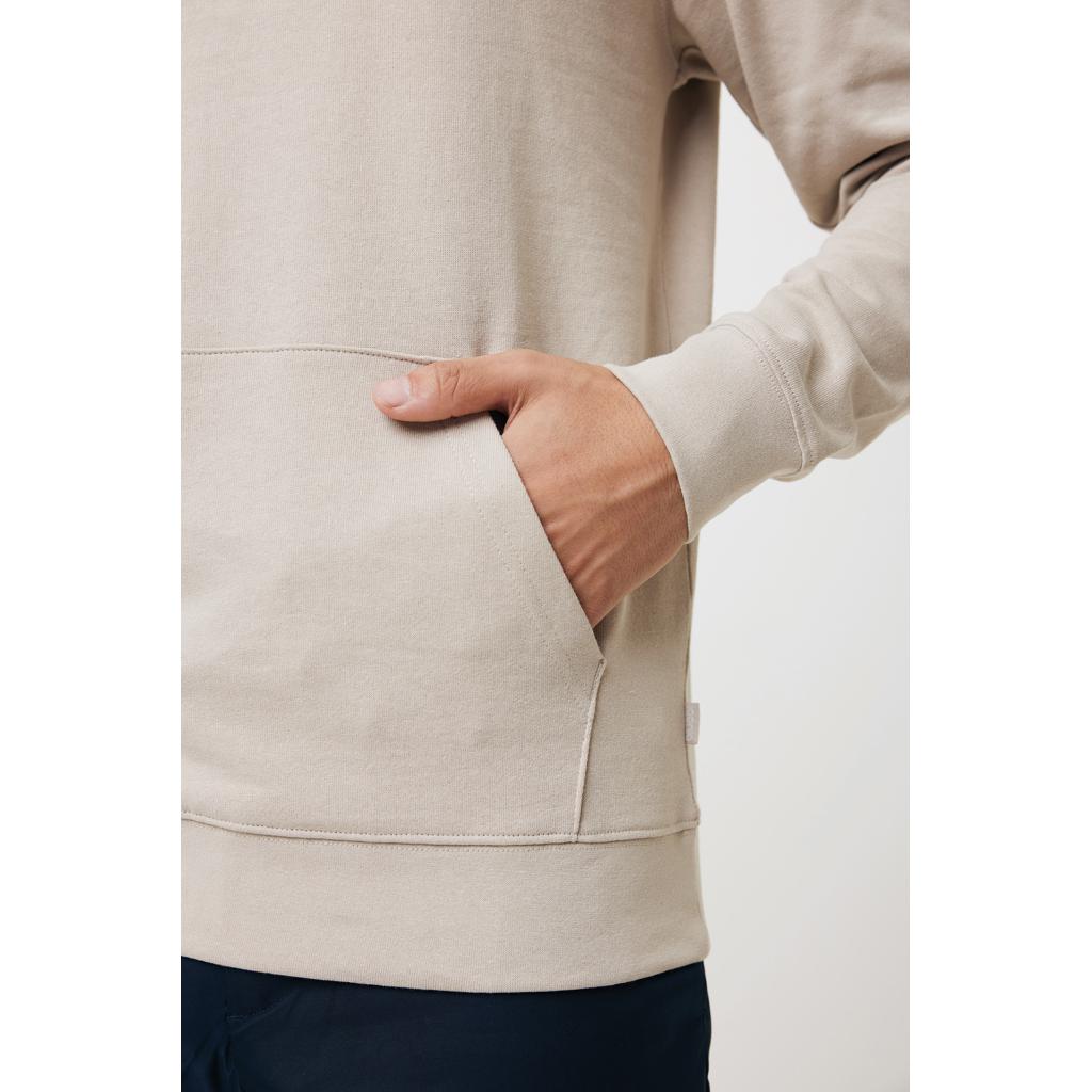 Hanorac din bumbac reciclat Iqoniq Jasper desert 2XS