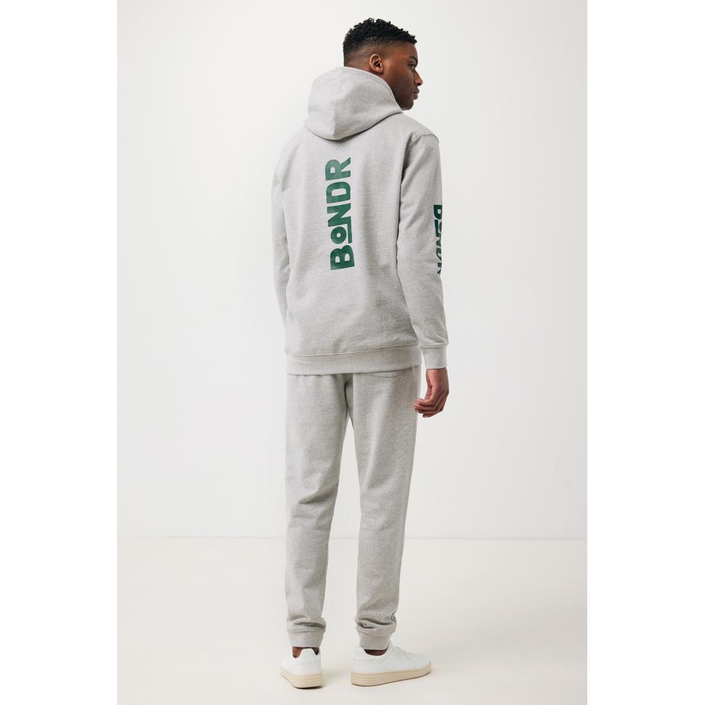 Hanorac din bumbac reciclat, necolorat Iqoniq Torres heather grey M