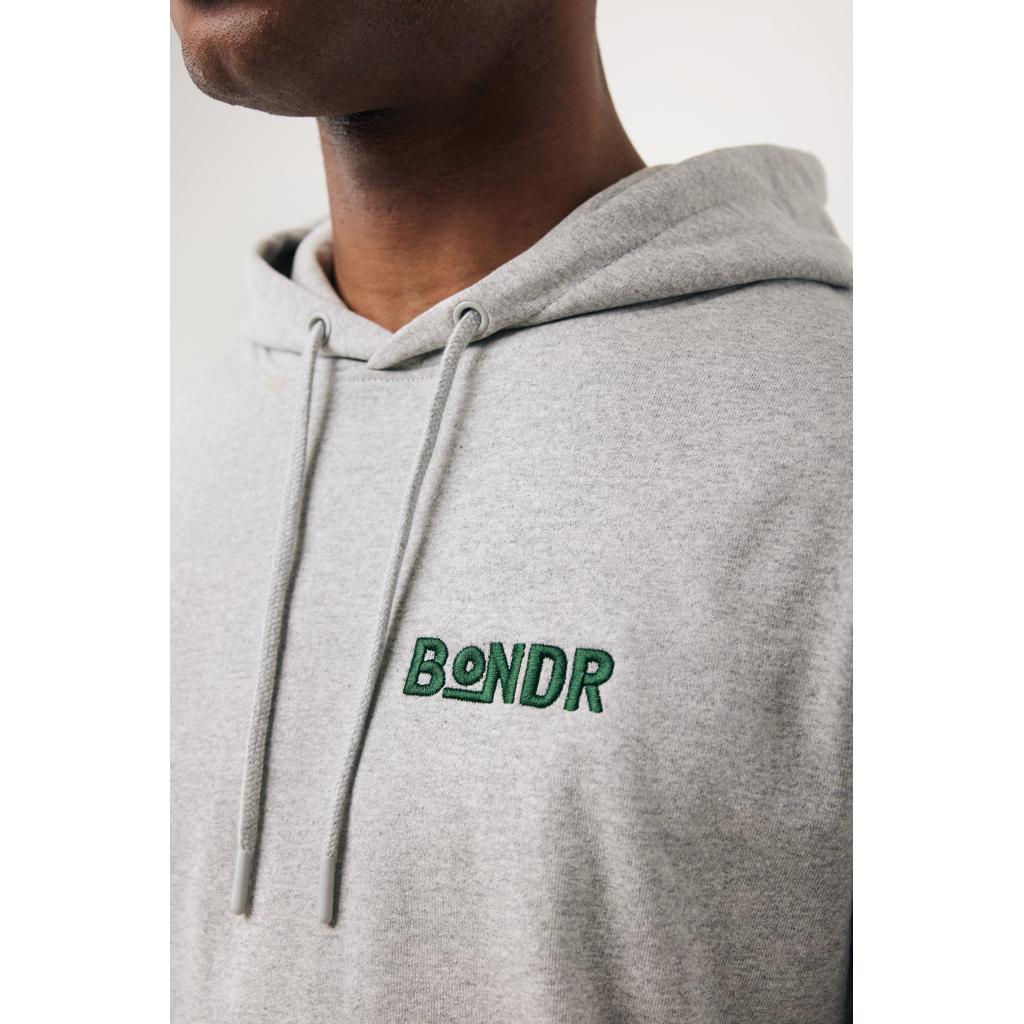 Hanorac din bumbac reciclat, necolorat Iqoniq Torres heather grey M