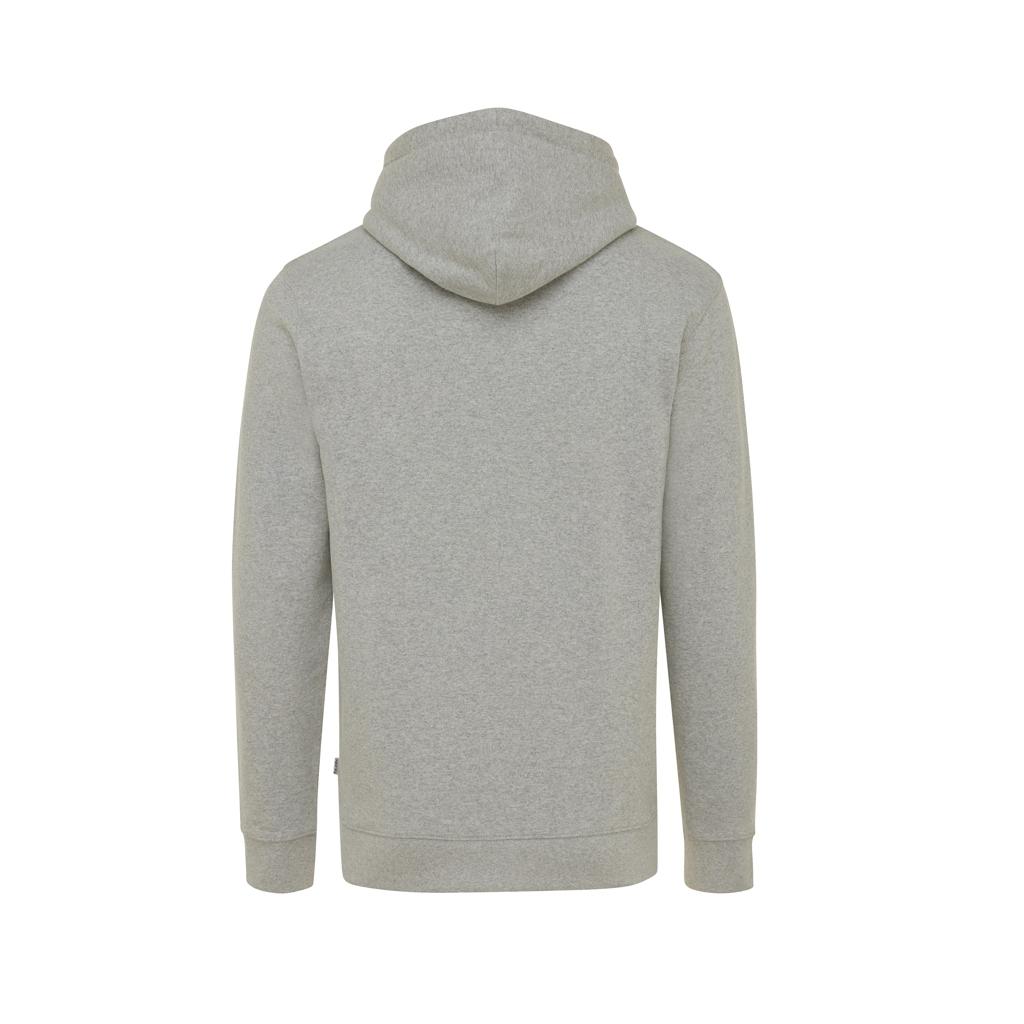 Hanorac din bumbac reciclat, necolorat Iqoniq Torres heather grey M