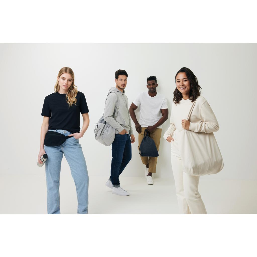 Hanorac din bumbac reciclat, necolorat Iqoniq Torres heather grey M