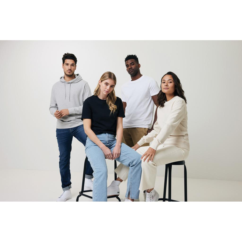 Hanorac din bumbac reciclat, necolorat Iqoniq Torres heather brown XS