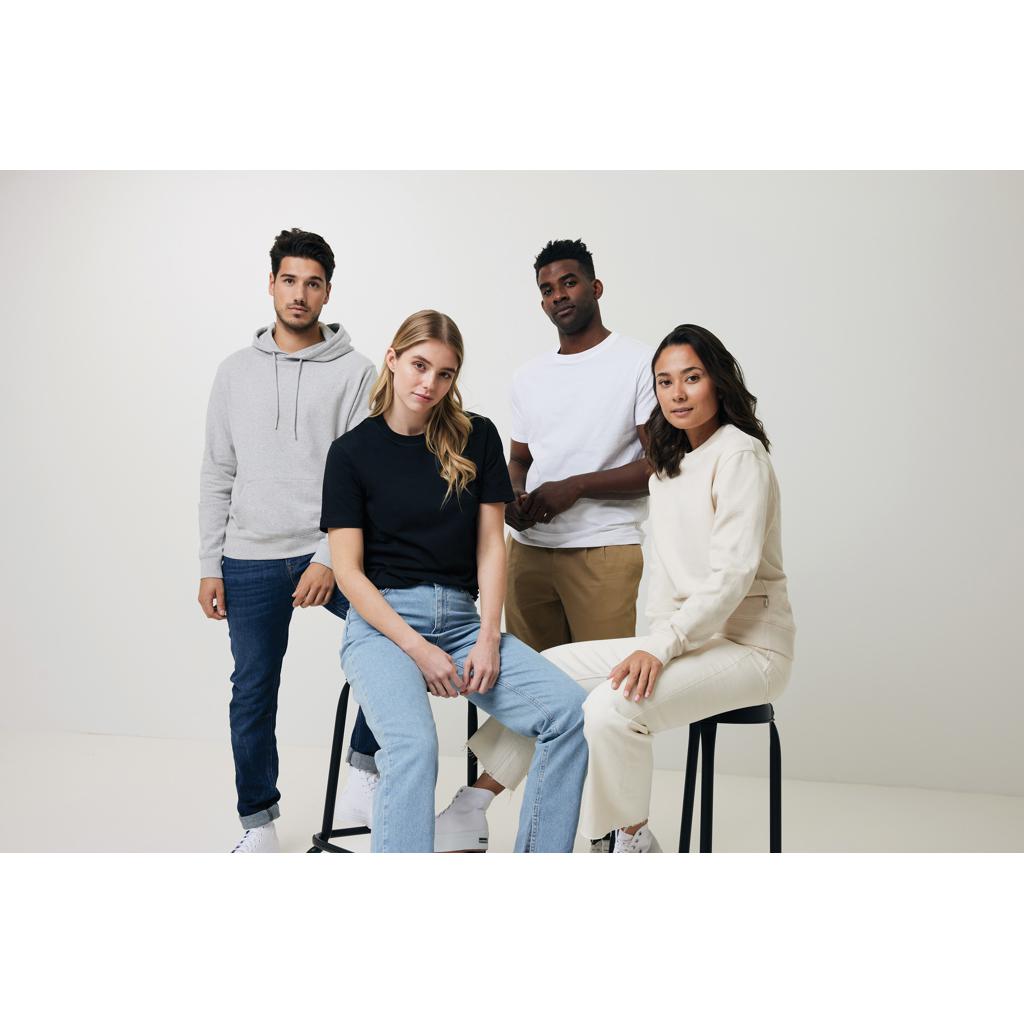 Hanorac din bumbac reciclat, necolorat Iqoniq Torres heather brown 3XL