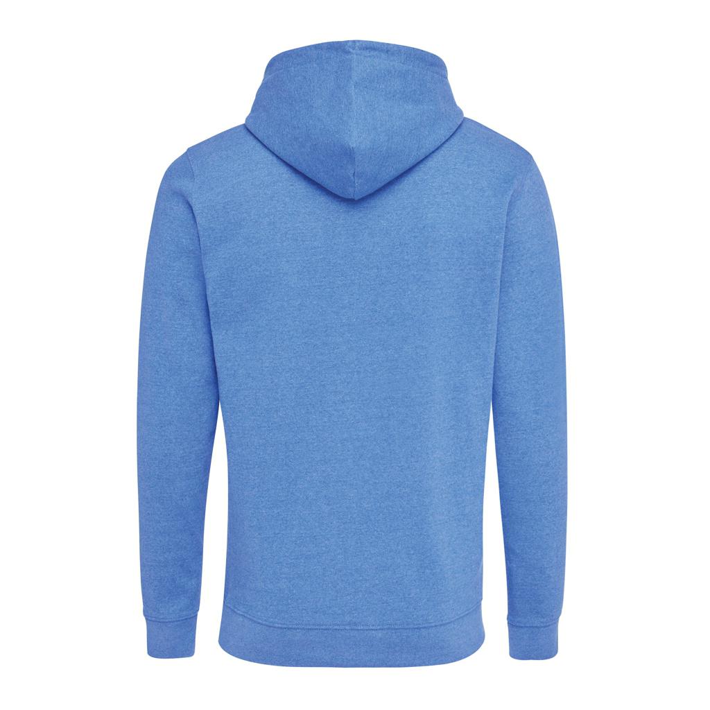 Hanorac din bumbac reciclat, necolorat Iqoniq Torres heather blue S