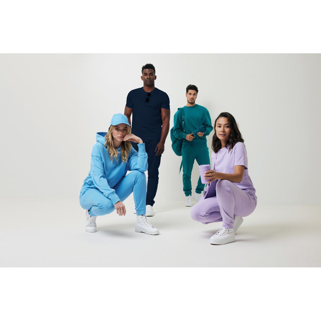 Hanorac relaxat din bumbac reciclat Iqoniq Yoho verdigris 3XL