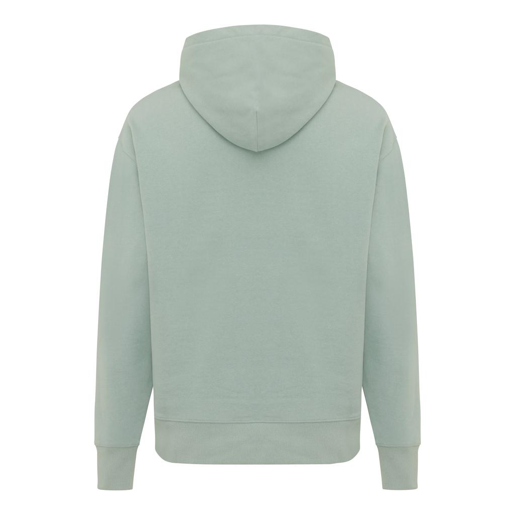 Hanorac relaxat din bumbac reciclat Iqoniq Yoho iceberg green L