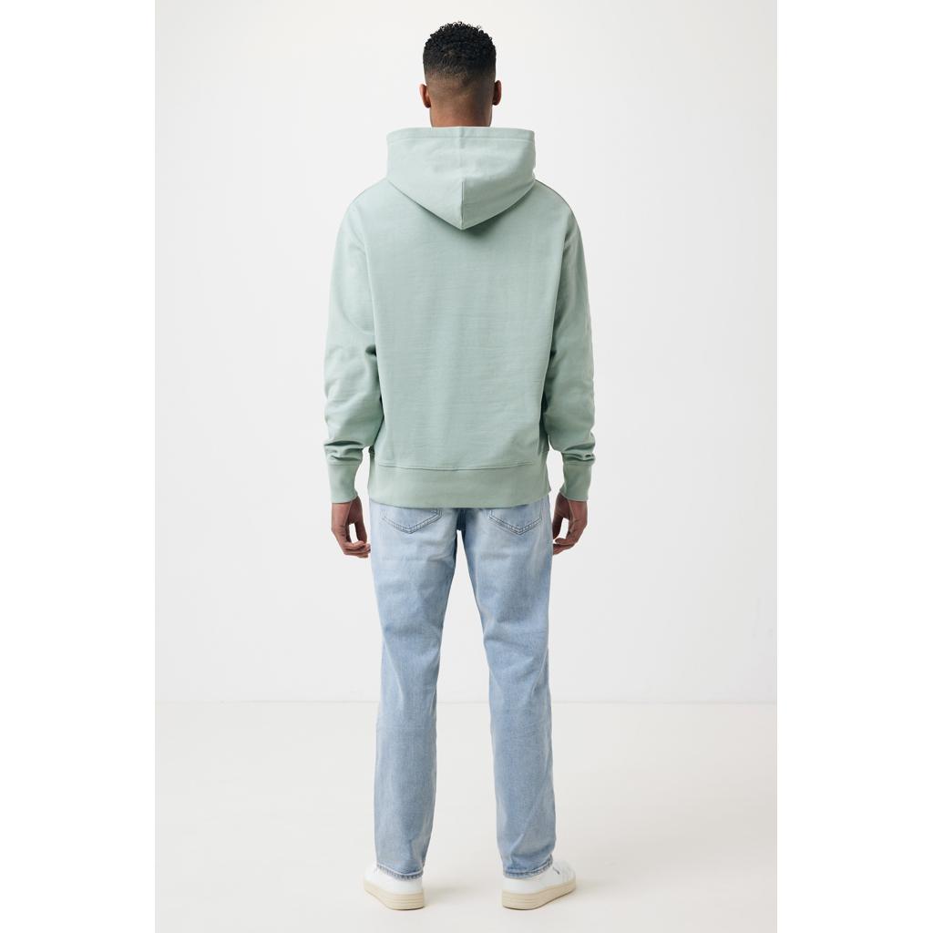 Hanorac relaxat din bumbac reciclat Iqoniq Yoho iceberg green L