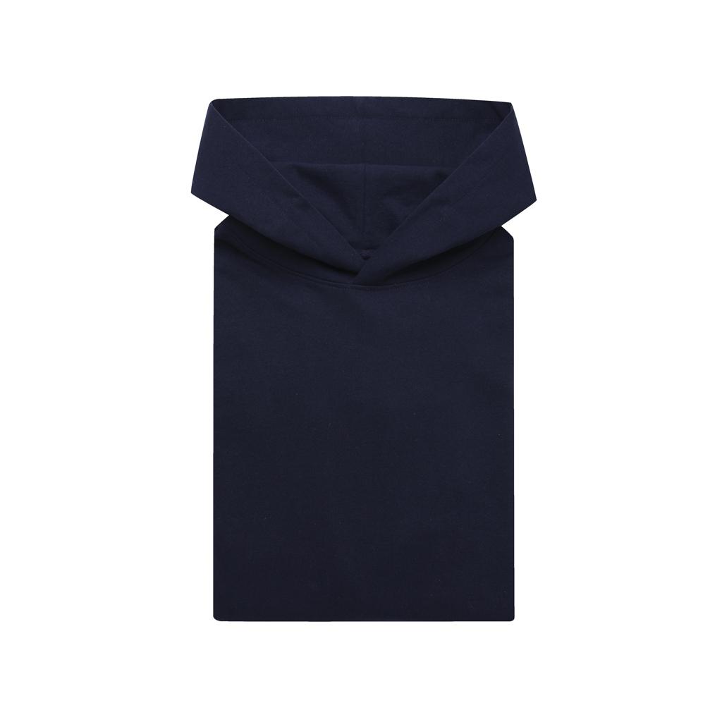 Hanorac relaxat din bumbac reciclat Iqoniq Yoho navy XL