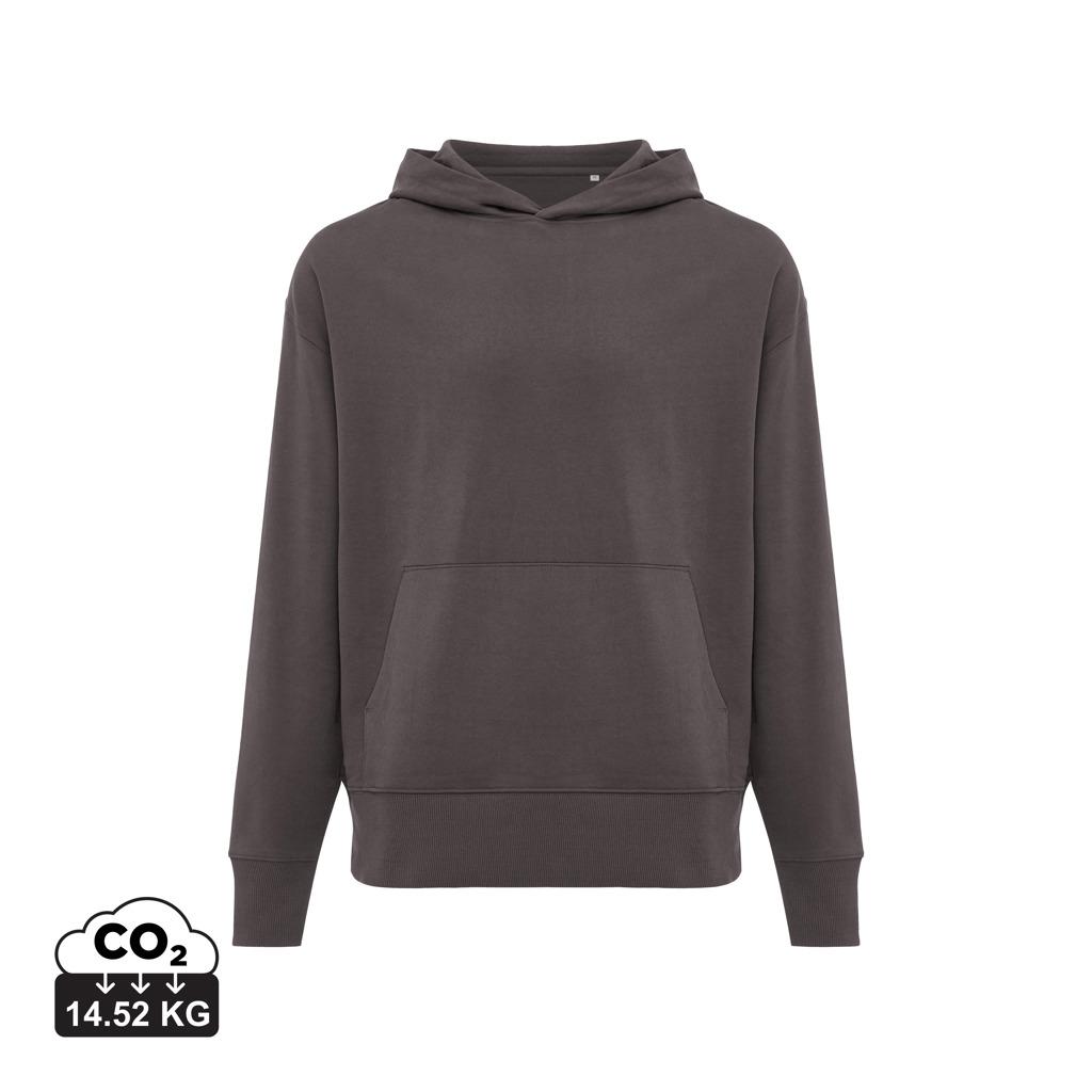 Hanorac relaxat din bumbac reciclat Iqoniq Yoho anthracite