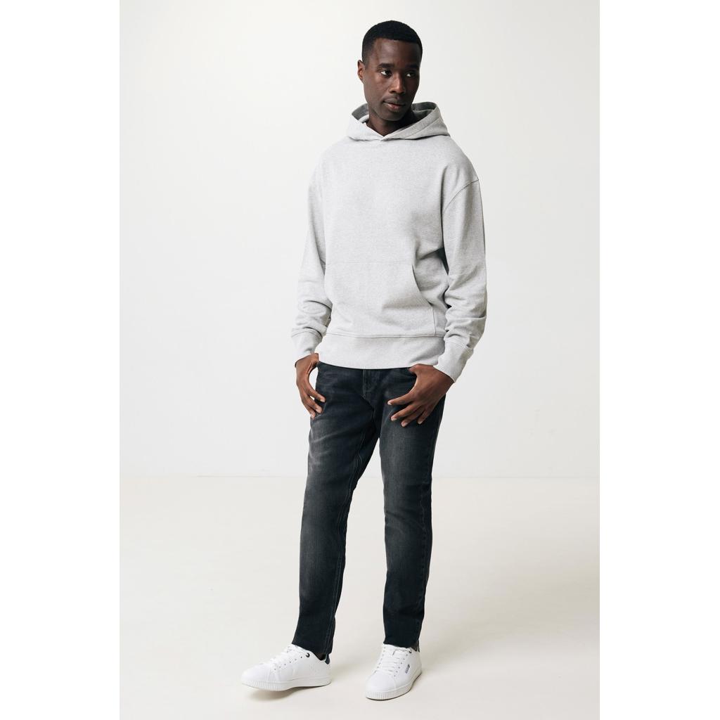 Hanorac relaxat din bumbac reciclat Iqoniq Yoho heather grey XXL