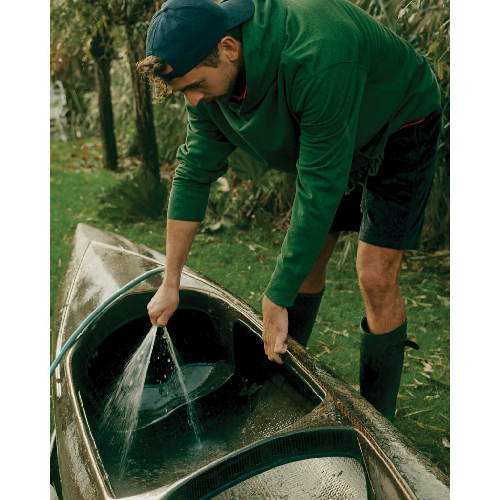 Hanorac relaxat din bumbac reciclat Iqoniq Yoho forest green