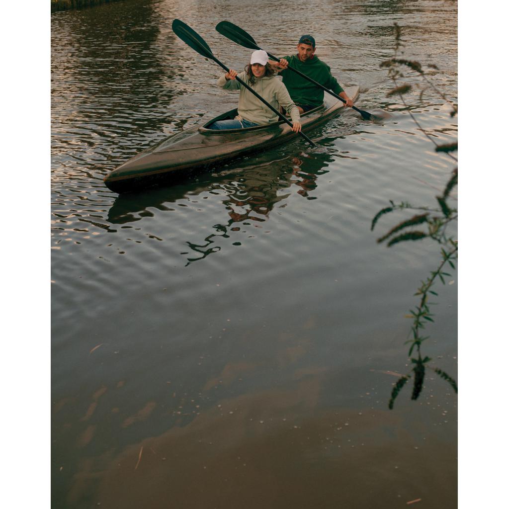 Hanorac relaxat din bumbac reciclat Iqoniq Yoho forest green L