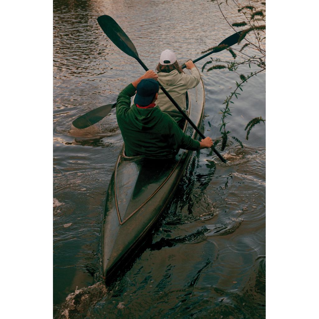 Hanorac relaxat din bumbac reciclat Iqoniq Yoho forest green