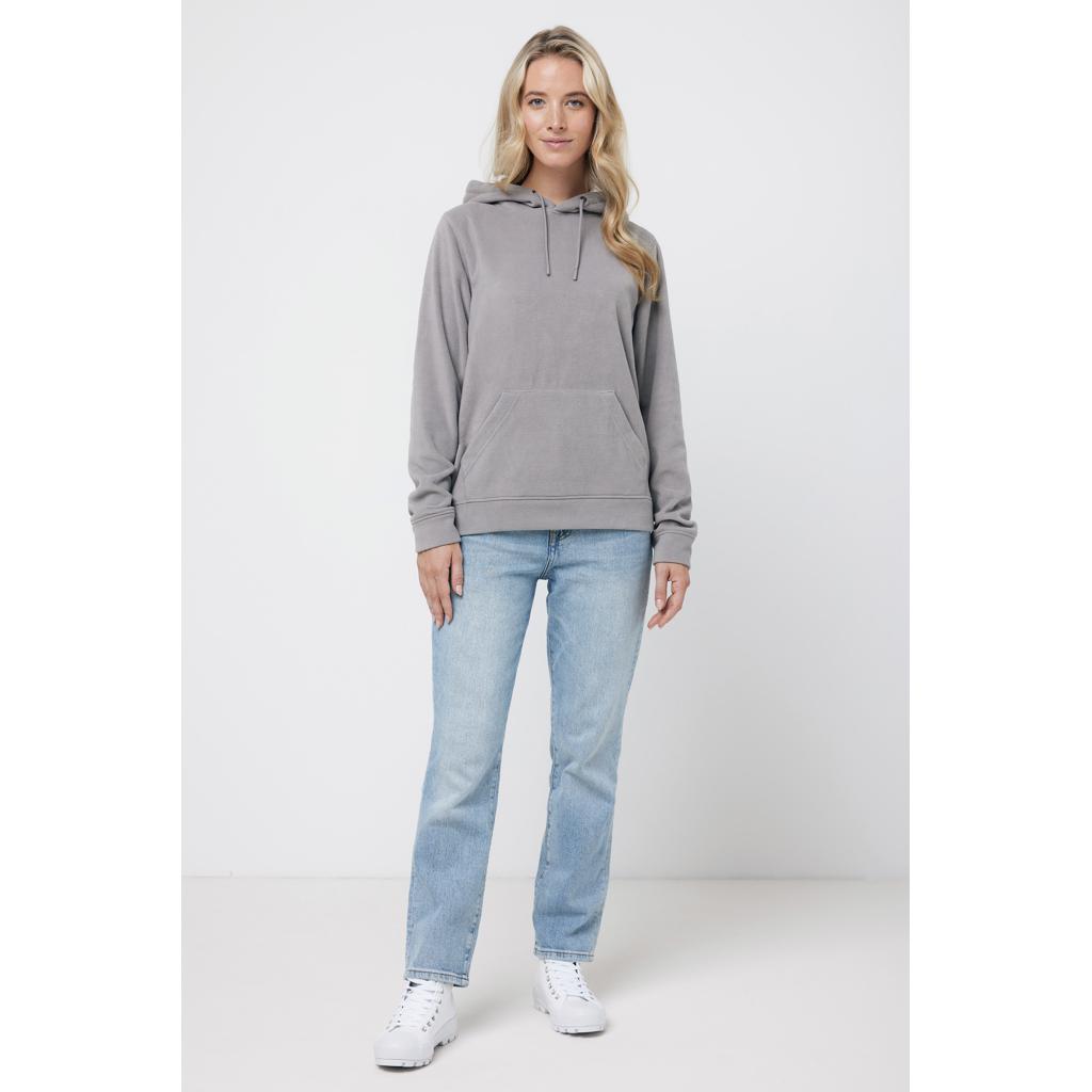 Hanorac din microfleece din poliester reciclat Iqoniq Trivor grey 3XL