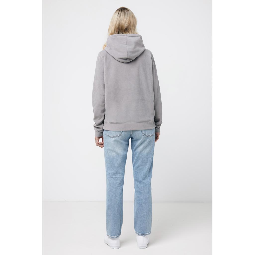 Hanorac din microfleece din poliester reciclat Iqoniq Trivor grey 3XL