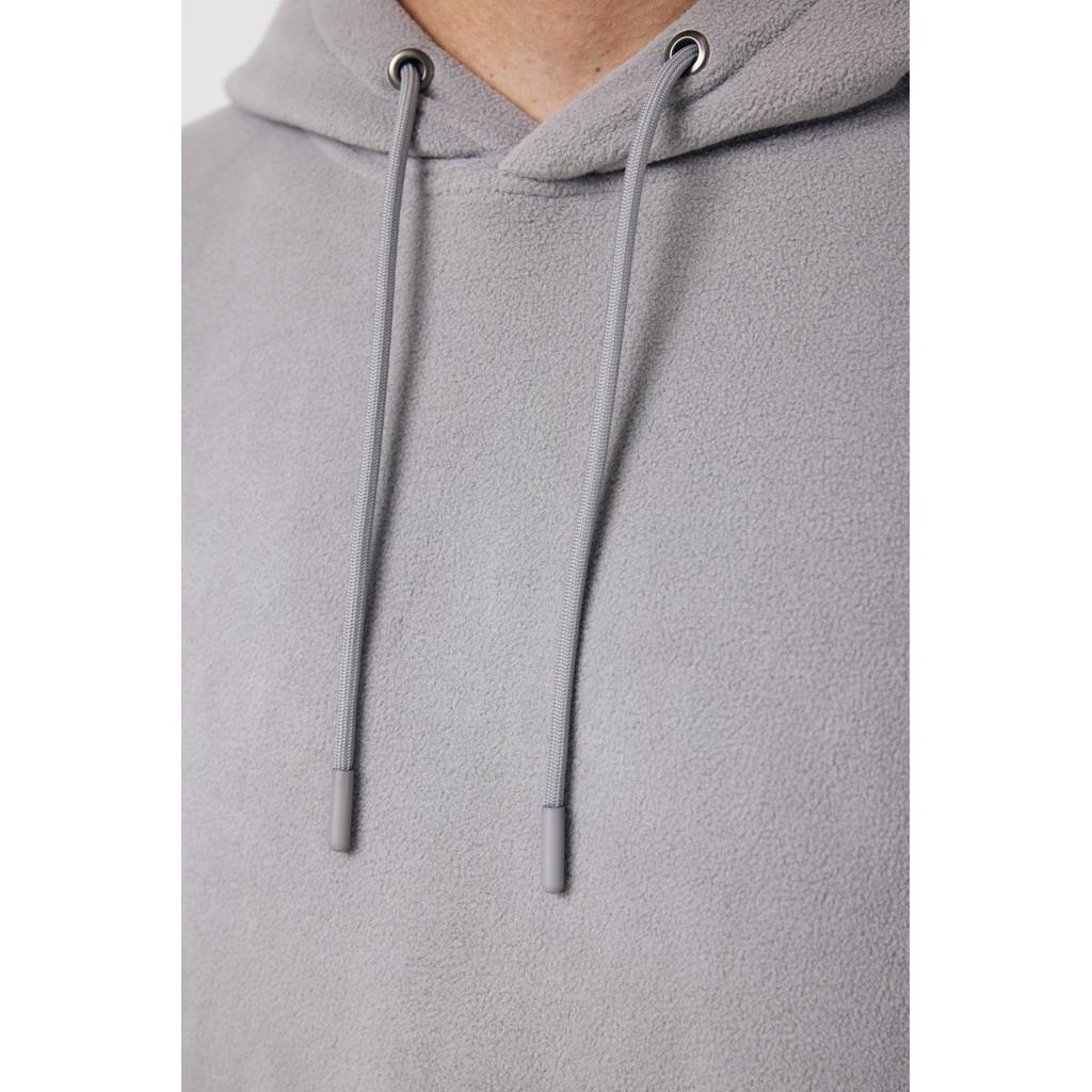 Hanorac din microfleece din poliester reciclat Iqoniq Trivor grey 3XL