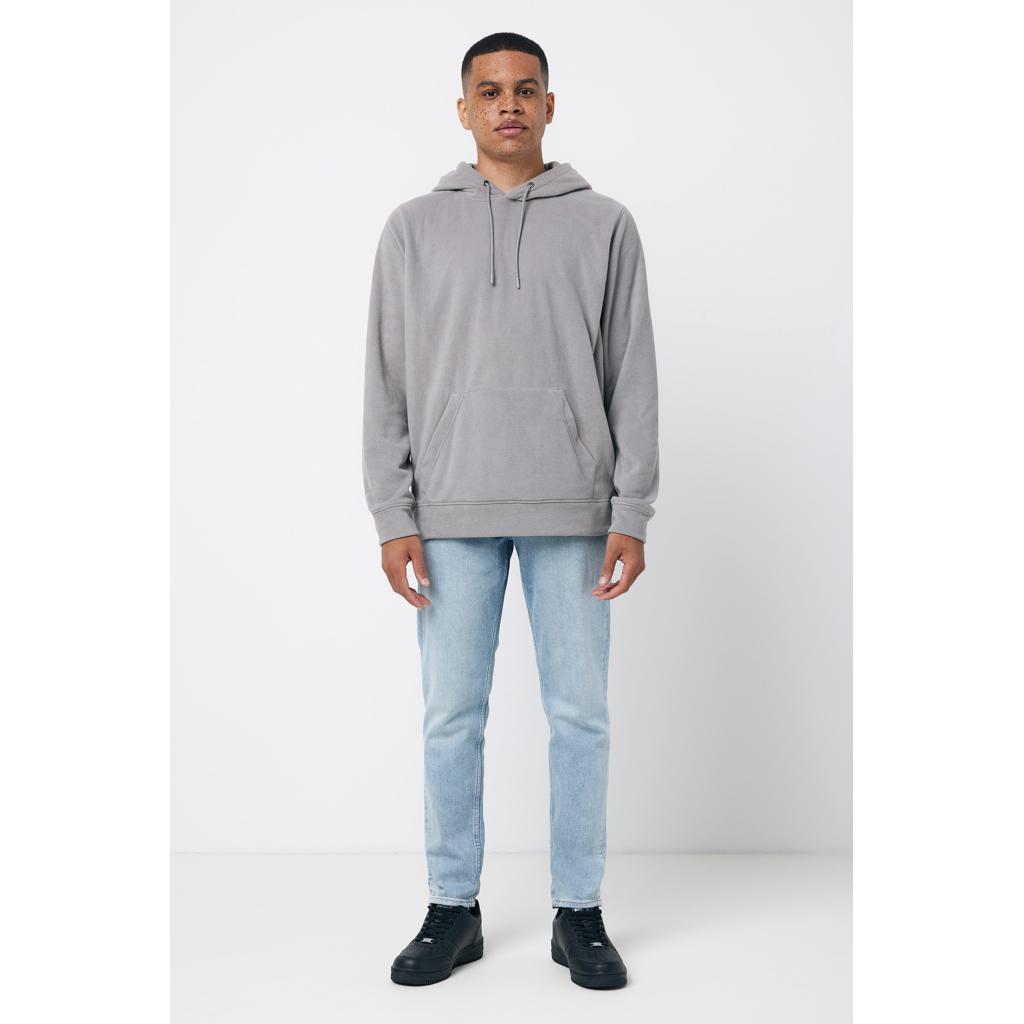 Hanorac din microfleece din poliester reciclat Iqoniq Trivor grey 3XL