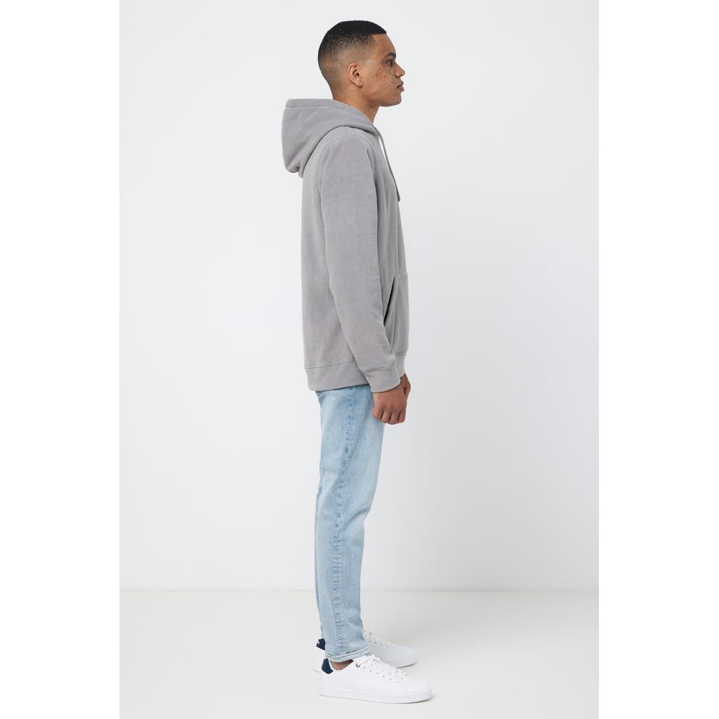 Hanorac din microfleece din poliester reciclat Iqoniq Trivor grey 3XL