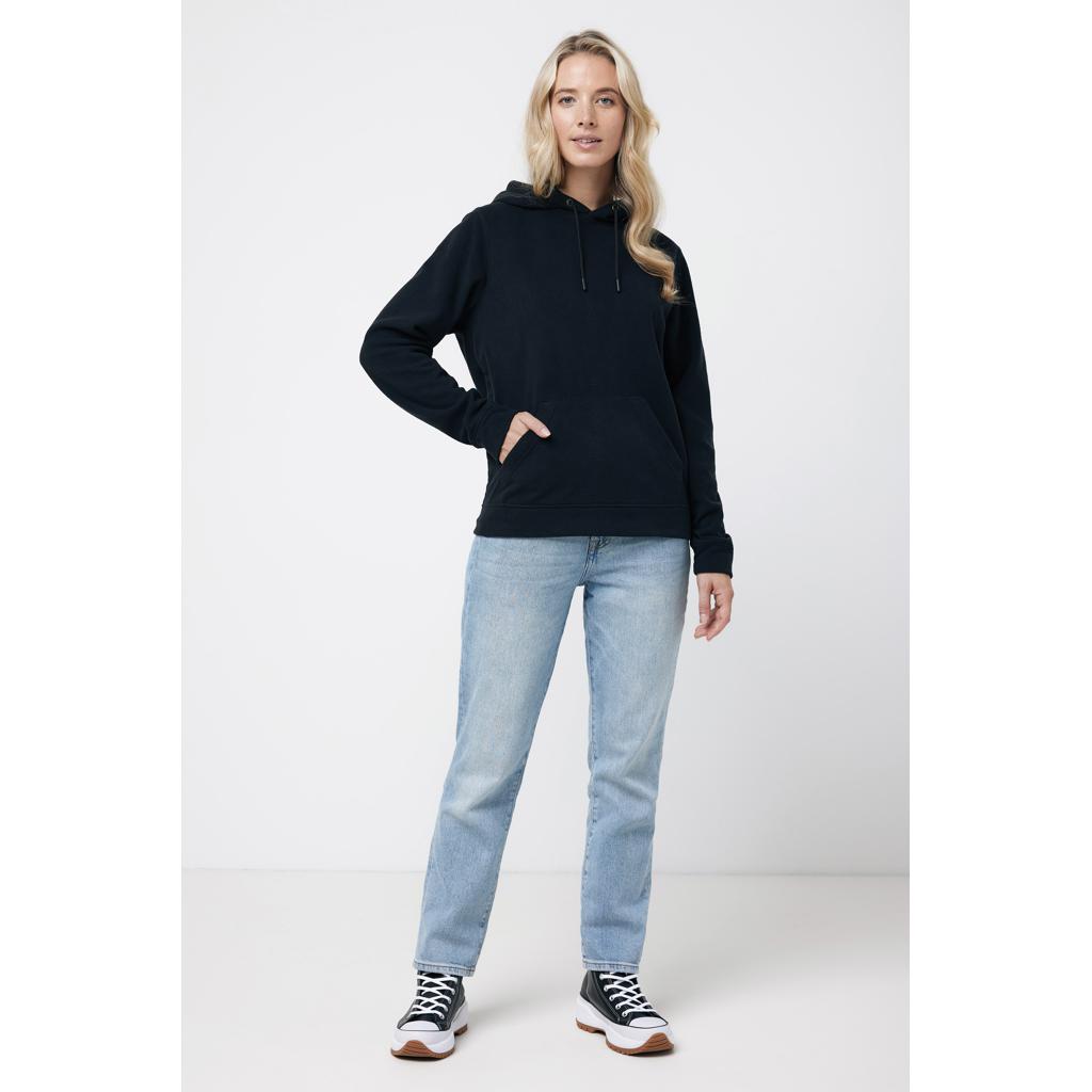 Hanorac din microfleece din poliester reciclat Iqoniq Trivor black 3XL