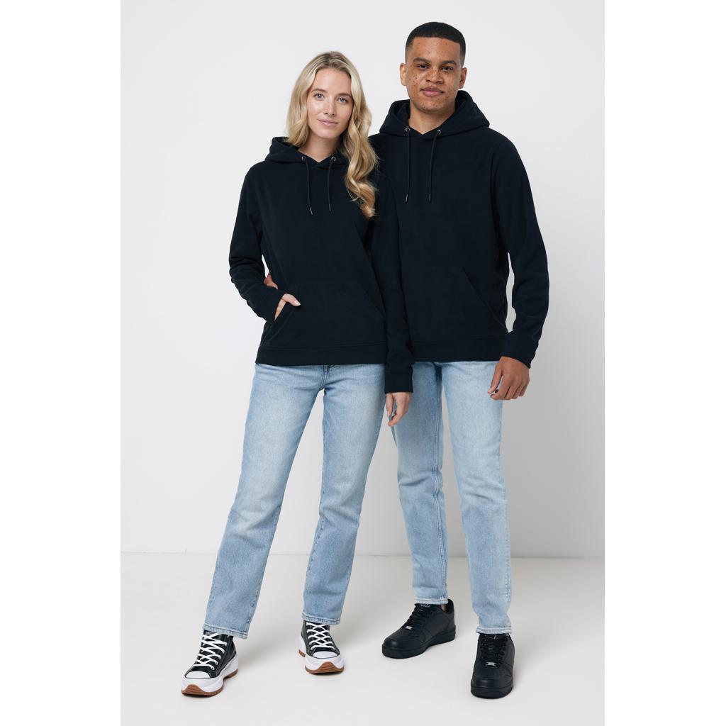 Hanorac din microfleece din poliester reciclat Iqoniq Trivor black 3XL