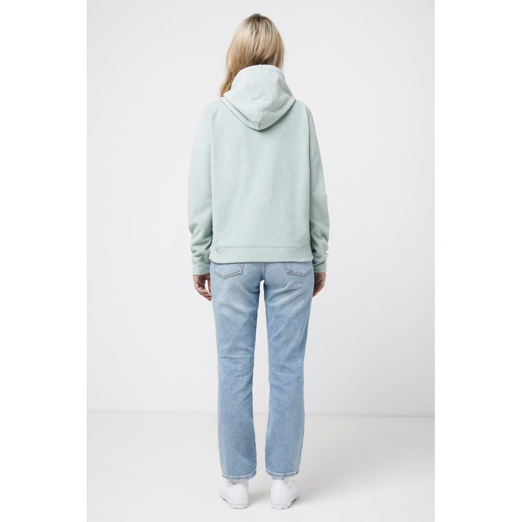 Hanorac din microfleece din poliester reciclat Iqoniq Trivor iceberg green L