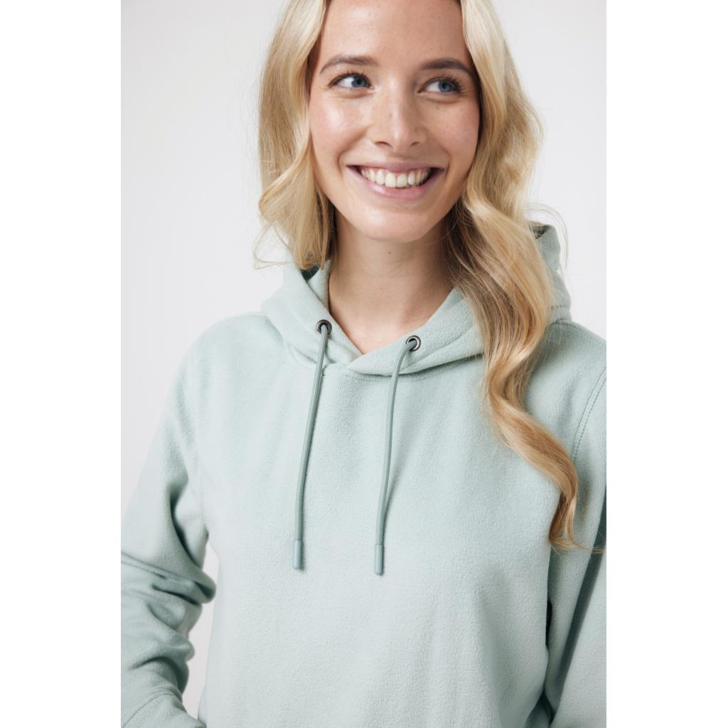 Hanorac din microfleece din poliester reciclat Iqoniq Trivor iceberg green L