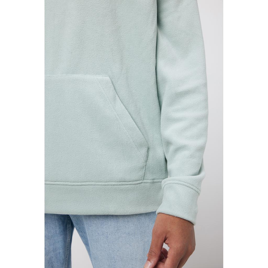 Hanorac din microfleece din poliester reciclat Iqoniq Trivor iceberg green L