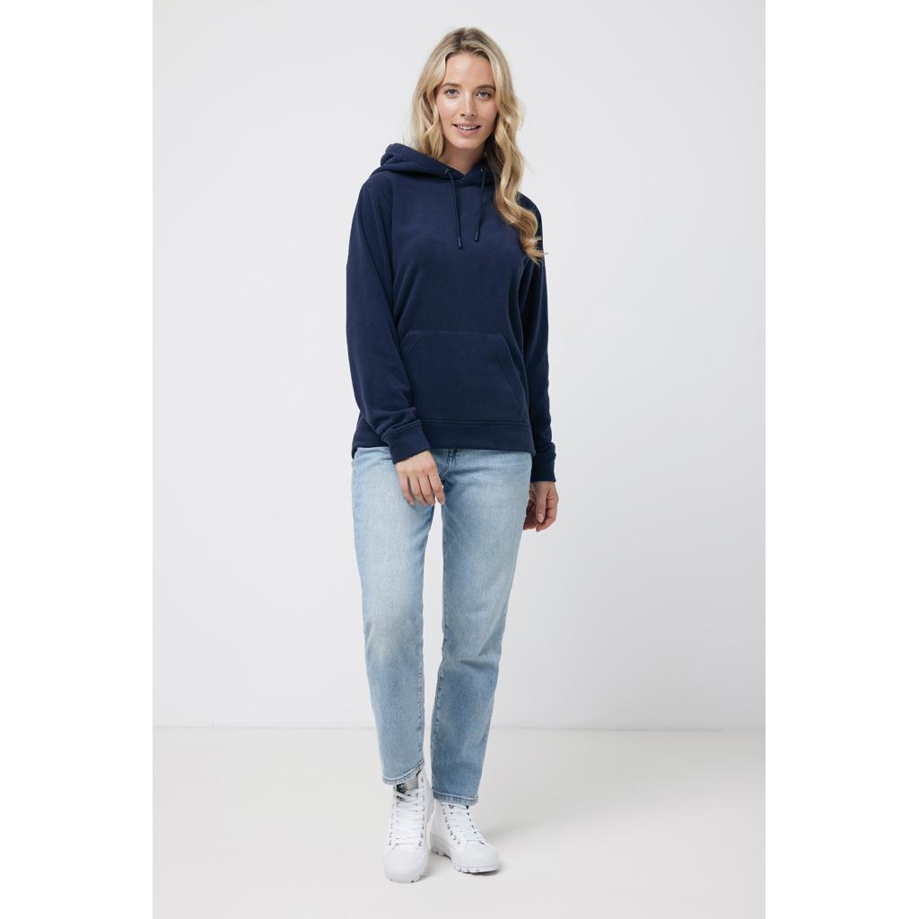 Hanorac din microfleece din poliester reciclat Iqoniq Trivor navy L