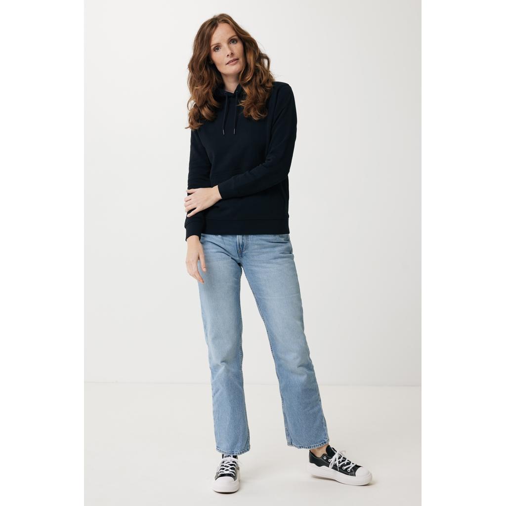 Hanorac ușor din bumbac reciclat Iqoniq Rila black 4XL