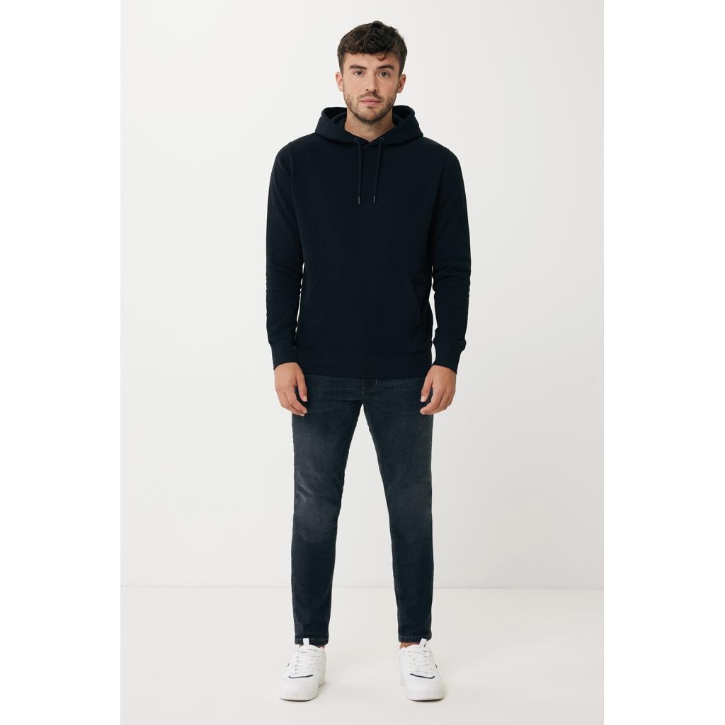 Hanorac ușor din bumbac reciclat Iqoniq Rila black XL