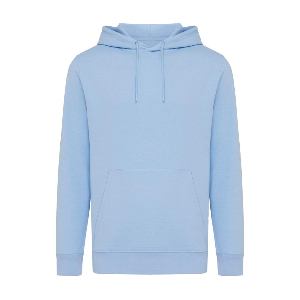 Hanorac ușor din bumbac reciclat Iqoniq Rila sky blue