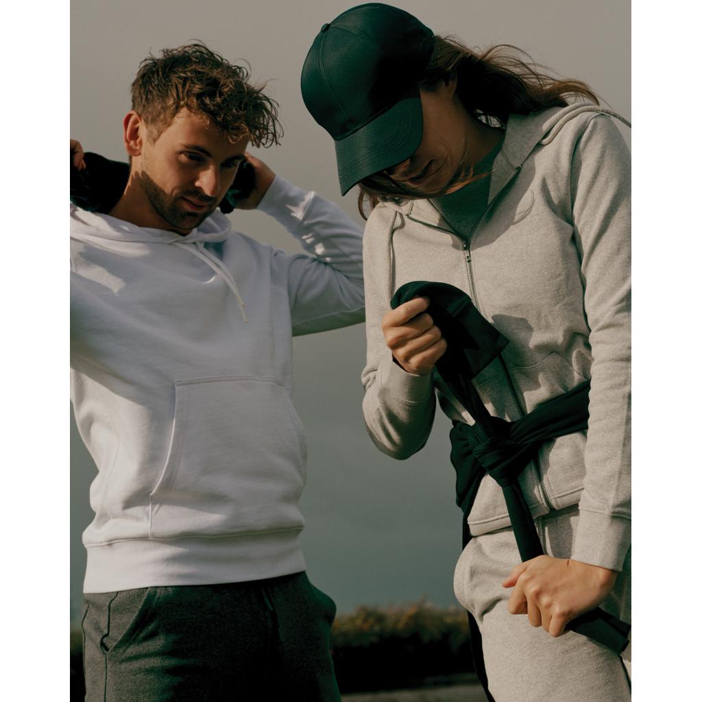 Hanorac ușor din bumbac reciclat Iqoniq Rila transparent M