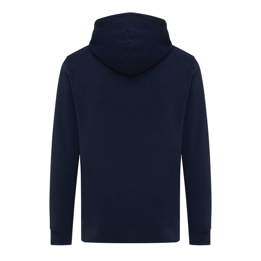 Hanorac ușor din bumbac reciclat Iqoniq Rila navy 3XL