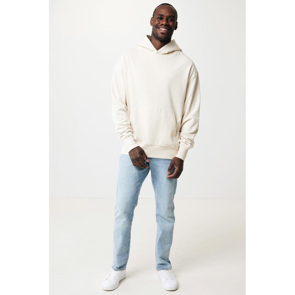 Hanorac ușor din bumbac reciclat Iqoniq Rila natural raw M