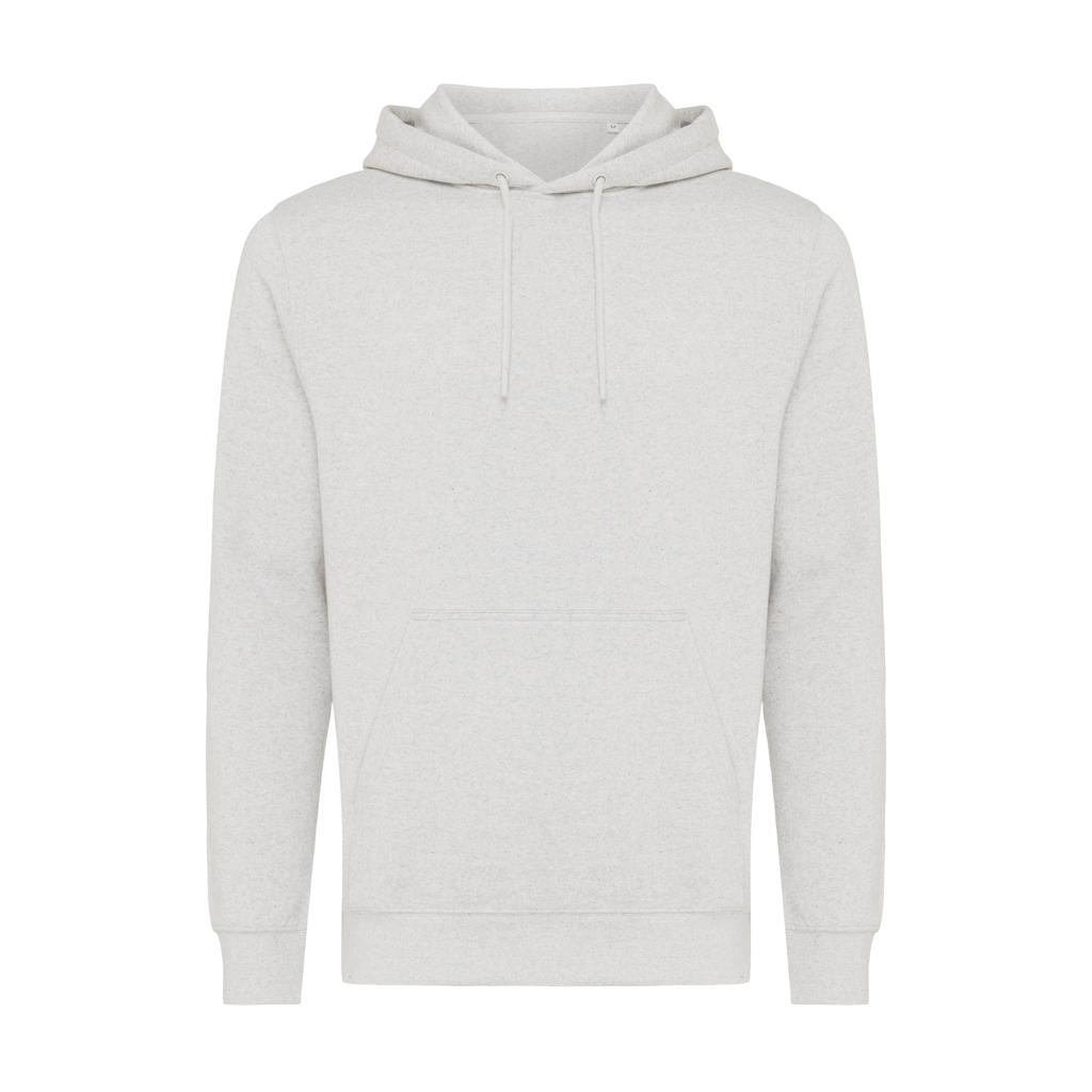 Hanorac ușor din bumbac reciclat Iqoniq Rila light heather grey