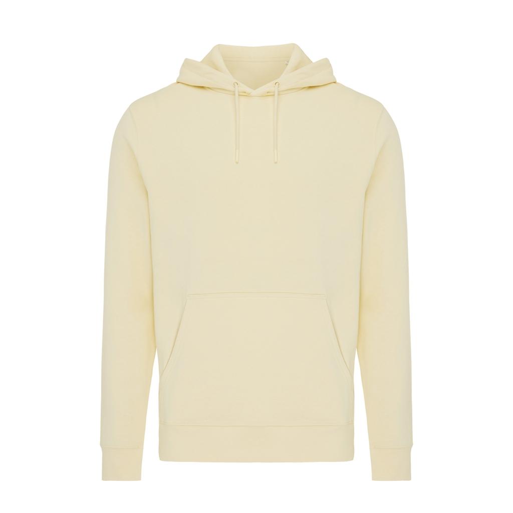 Hanorac ușor din bumbac reciclat Iqoniq Rila cream yellow 2XS