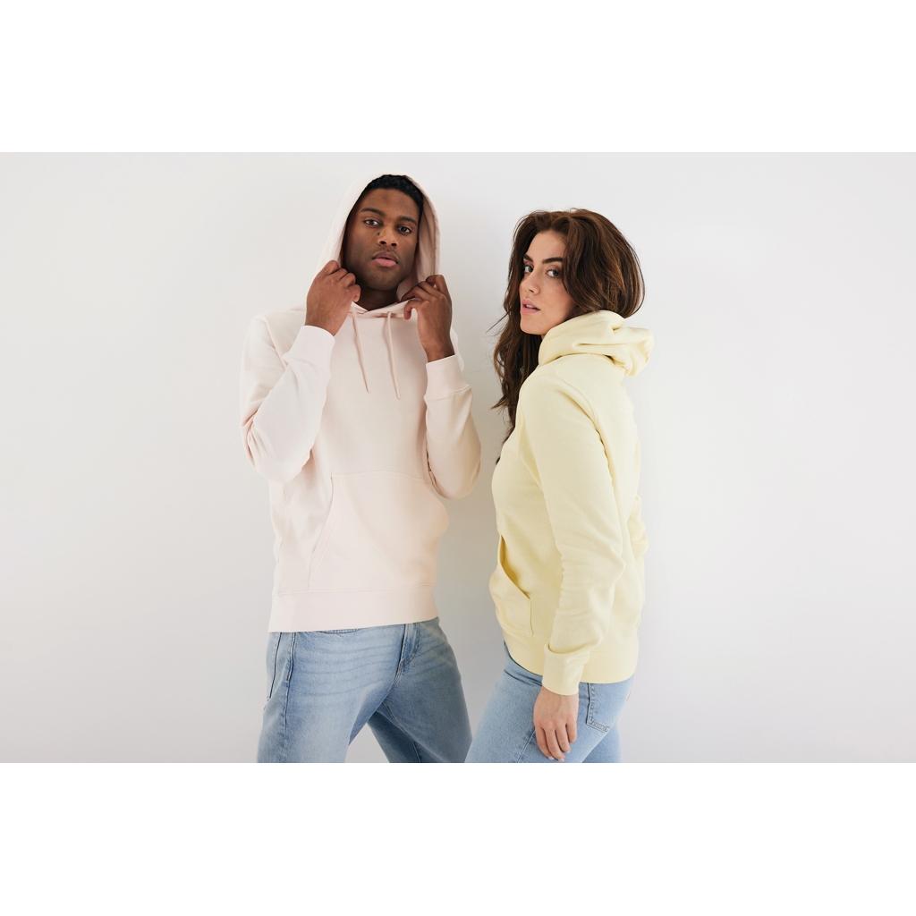 Hanorac ușor din bumbac reciclat Iqoniq Rila cream yellow L