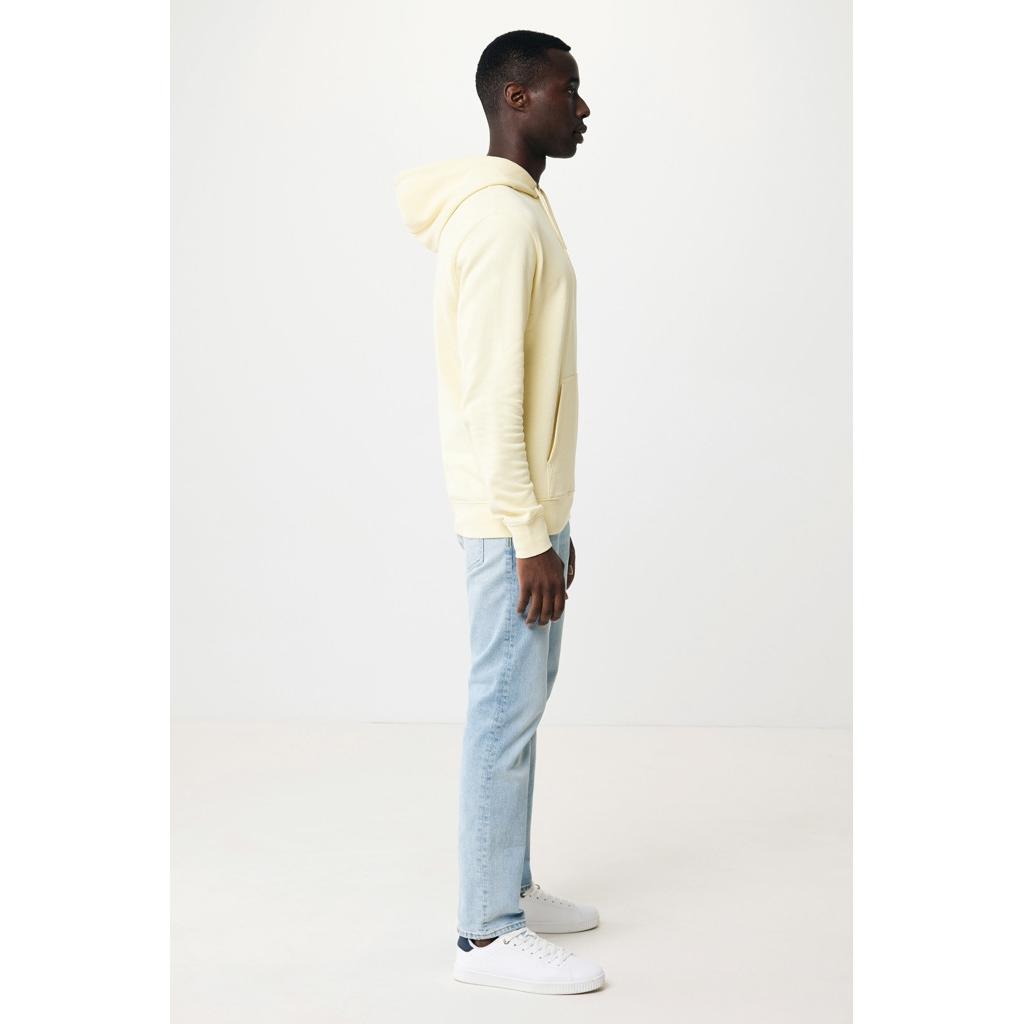 Hanorac ușor din bumbac reciclat Iqoniq Rila cream yellow L