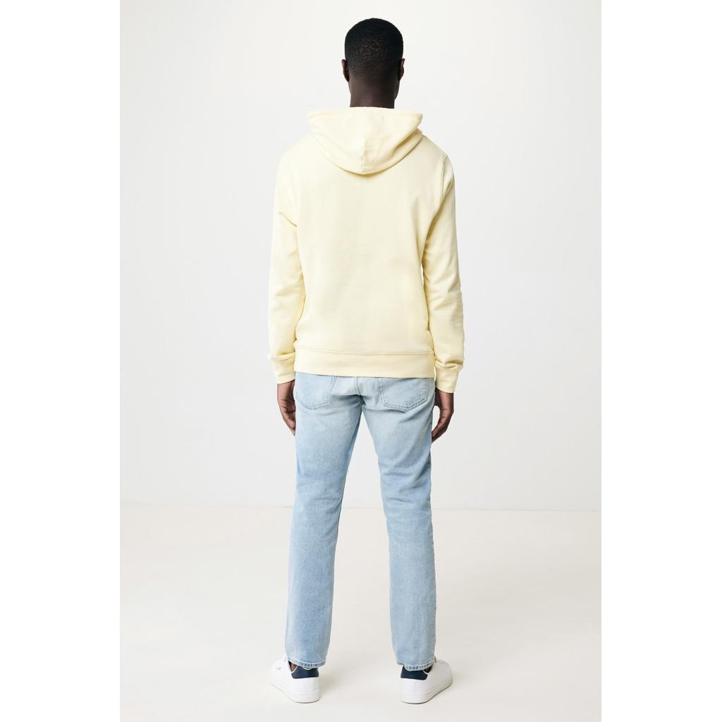 Hanorac ușor din bumbac reciclat Iqoniq Rila cream yellow L