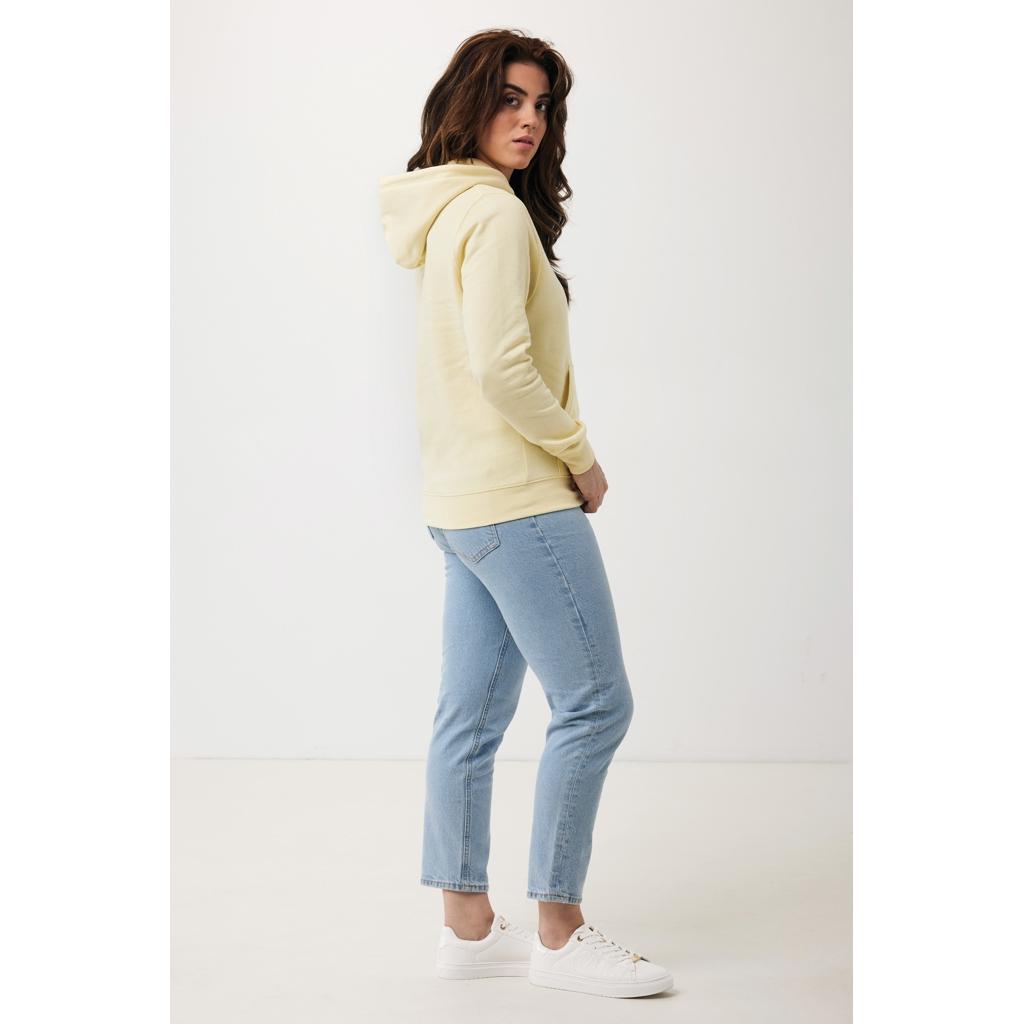 Hanorac ușor din bumbac reciclat Iqoniq Rila cream yellow L
