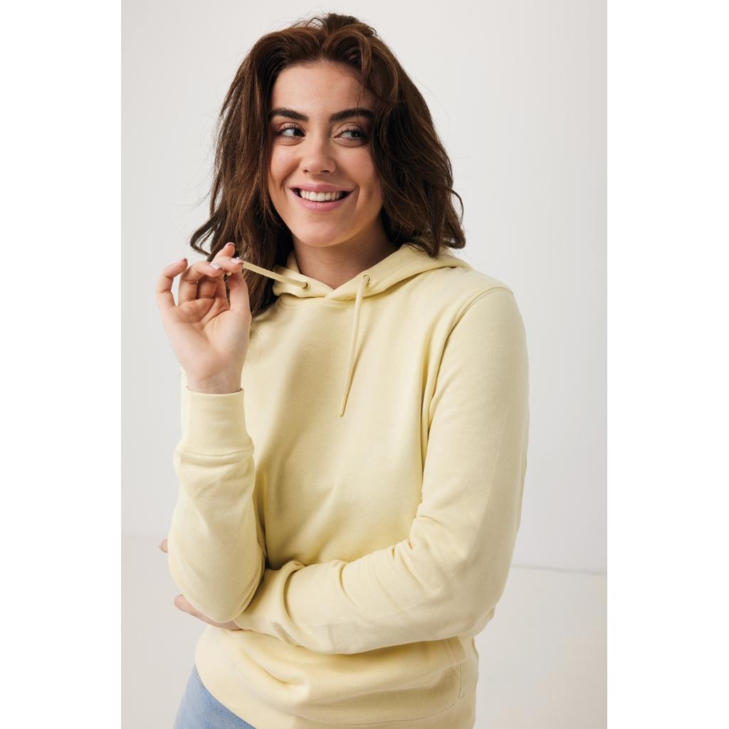Hanorac ușor din bumbac reciclat Iqoniq Rila cream yellow L