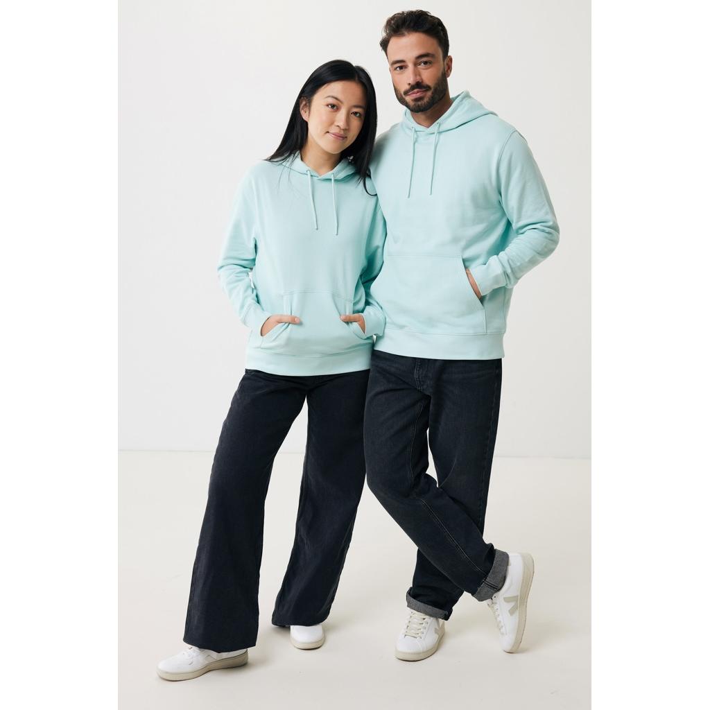 Hanorac ușor din bumbac reciclat Iqoniq Rila crushed mint L