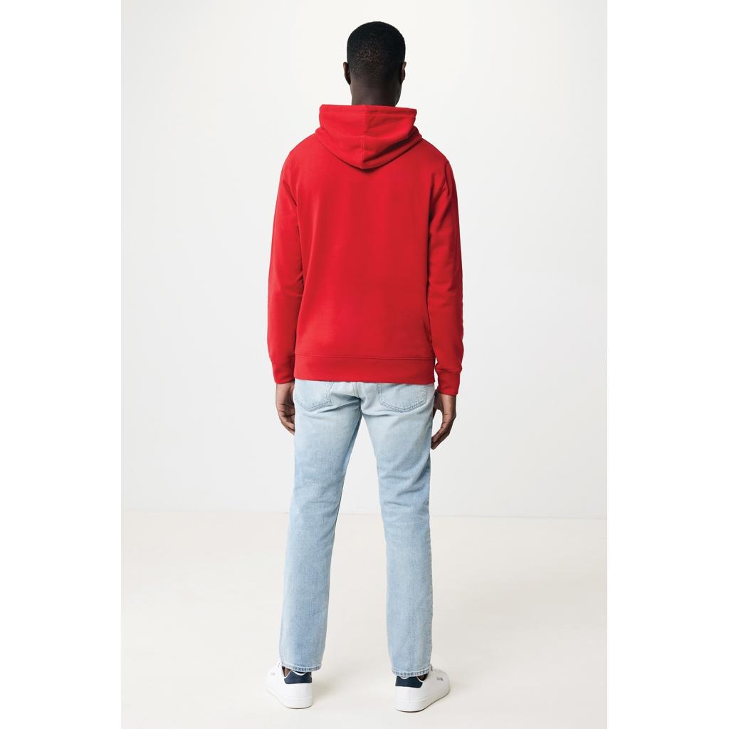 Hanorac ușor din bumbac reciclat Iqoniq Rila red XL